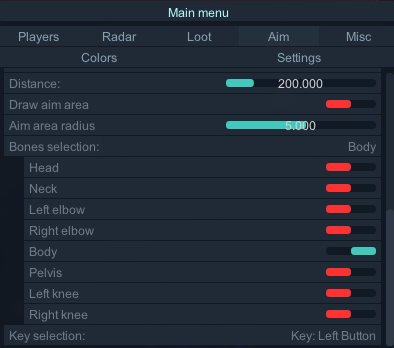 Функционал чита BO6