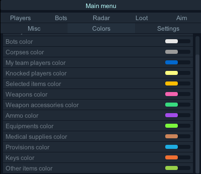 Скриншот чита Delta Force