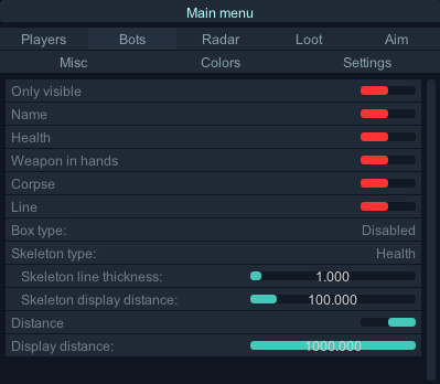 Функционал чита Delta Force